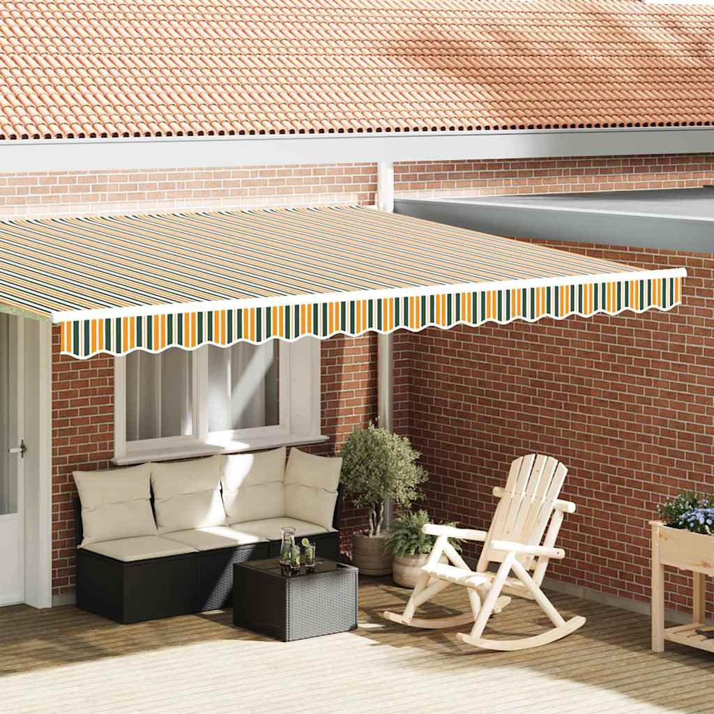 Markizės pakraščio pakeitimas Žalia ir geltona 430 x 20 cm Markizės pakraščio pakeitimas Žalia ir geltona 430 x 20 cm - Image 2