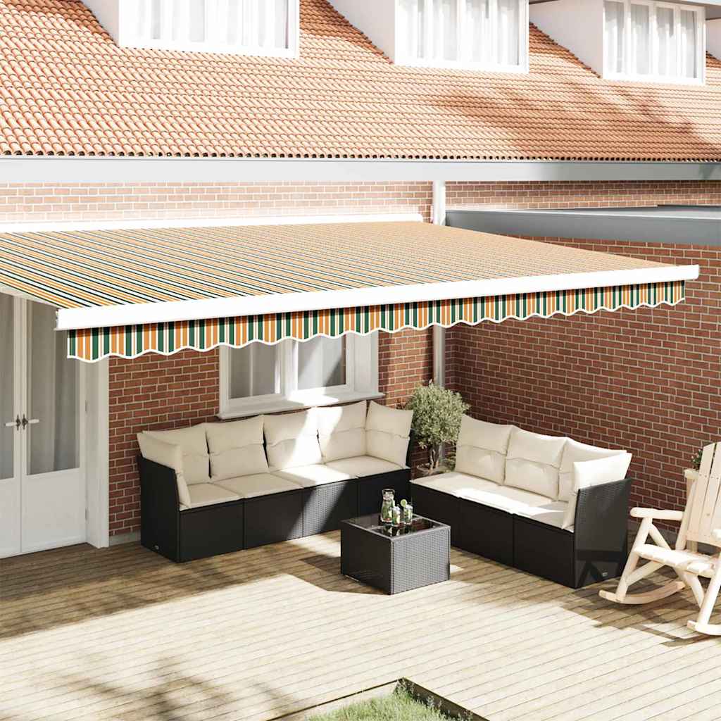 Markizės pakraščio pakeitimas Žalia ir geltona 480 x 20 cm Markizės pakraščio pakeitimas Žalia ir geltona 480 x 20 cm - Image 2