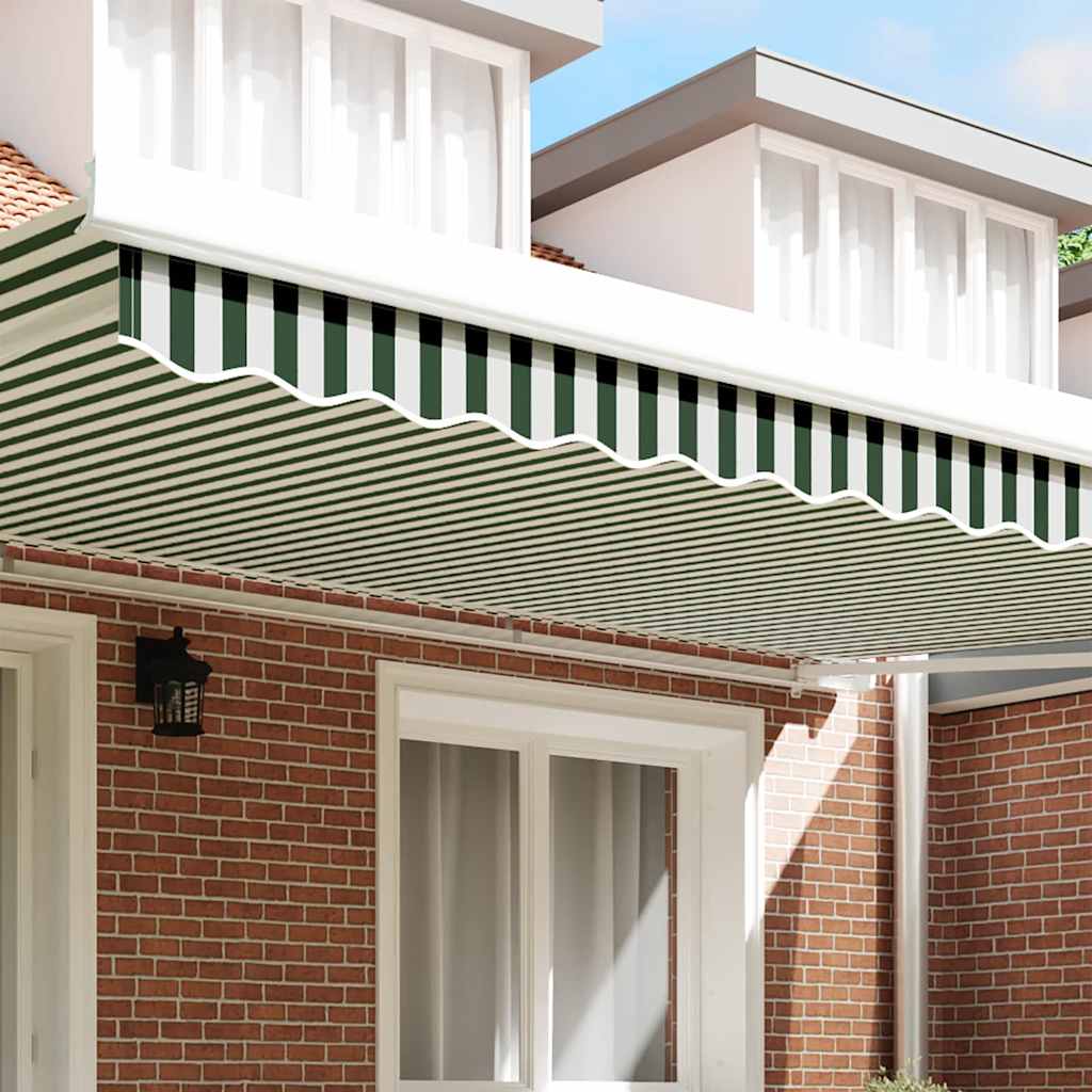 Markizės pakraščio pakeitimas Žalia ir balta 480 x 20 cm Markizės pakraščio pakeitimas Žalia ir balta 480 x 20 cm - Image 4