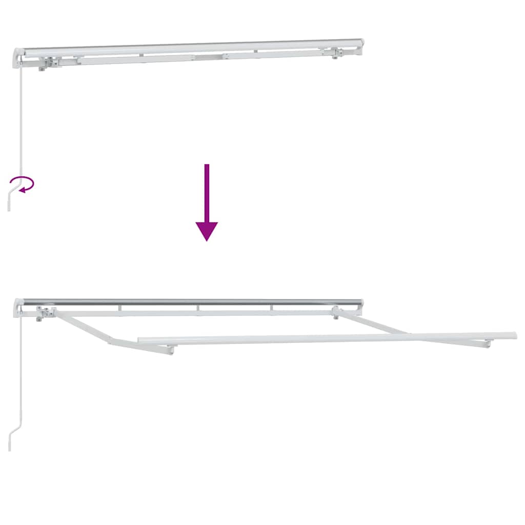 Markizės rėmas Balta 3 x 2 m Metalas Markizės rėmas Balta 3 x 2 m Metalas - Image 10