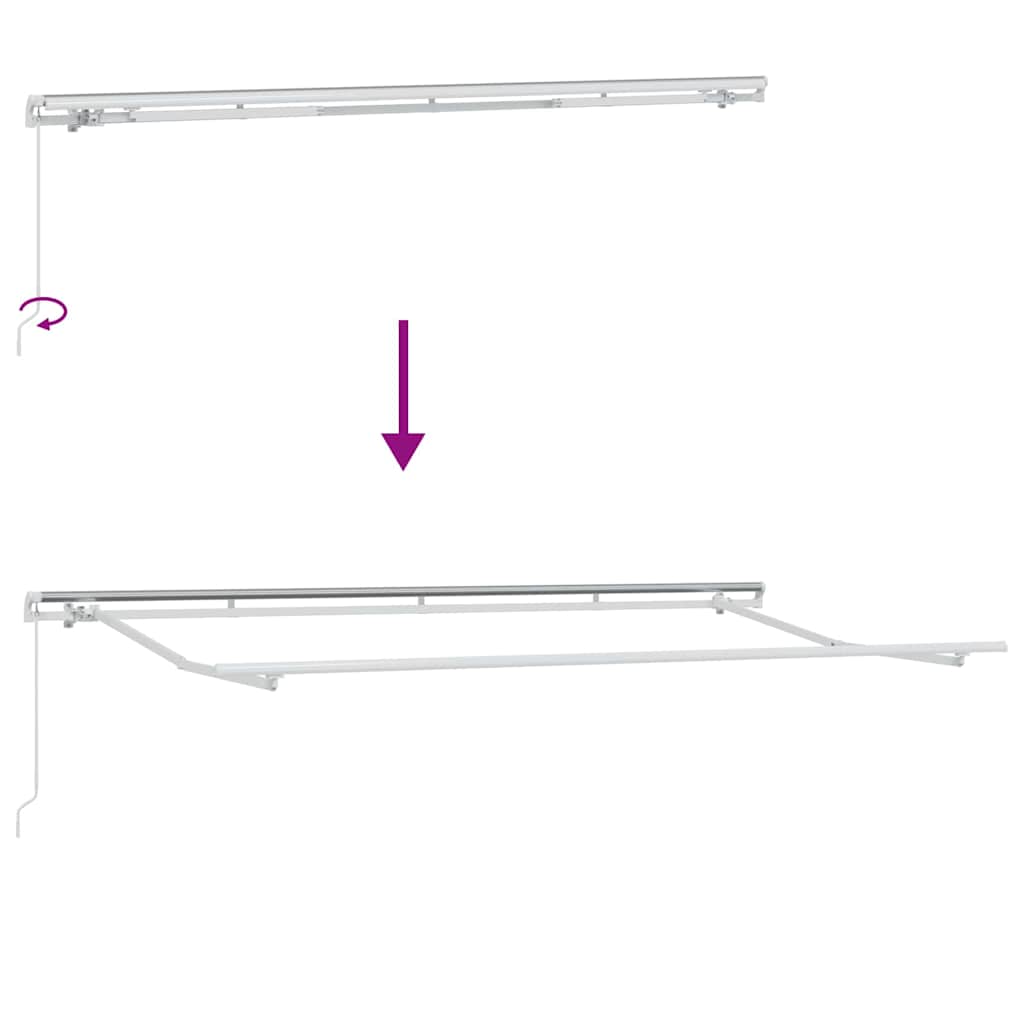 Markizės rėmas Balta 4 x 2 m Metalas Markizės rėmas Balta 4 x 2 m Metalas - Image 10