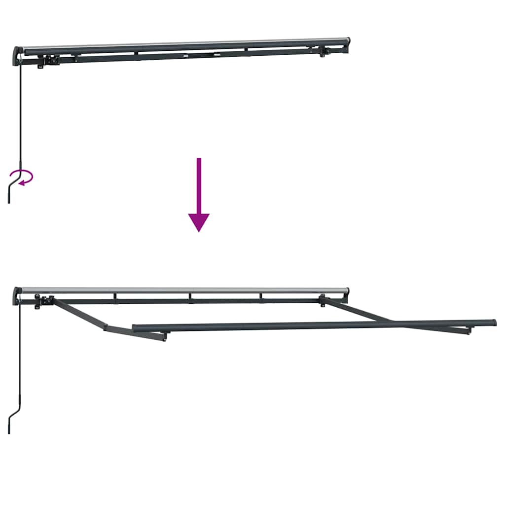 Markizės rėmas Antracito 3 x 2 m Metalas Markizės rėmas Antracito 3 x 2 m Metalas - Image 10