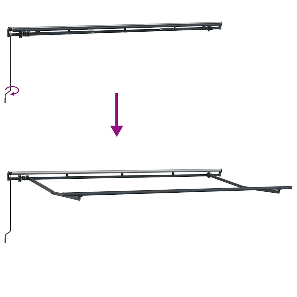 Markizės rėmas Antracito 4 x 2 m Metalas Markizės rėmas Antracito 4 x 2 m Metalas - Image 10