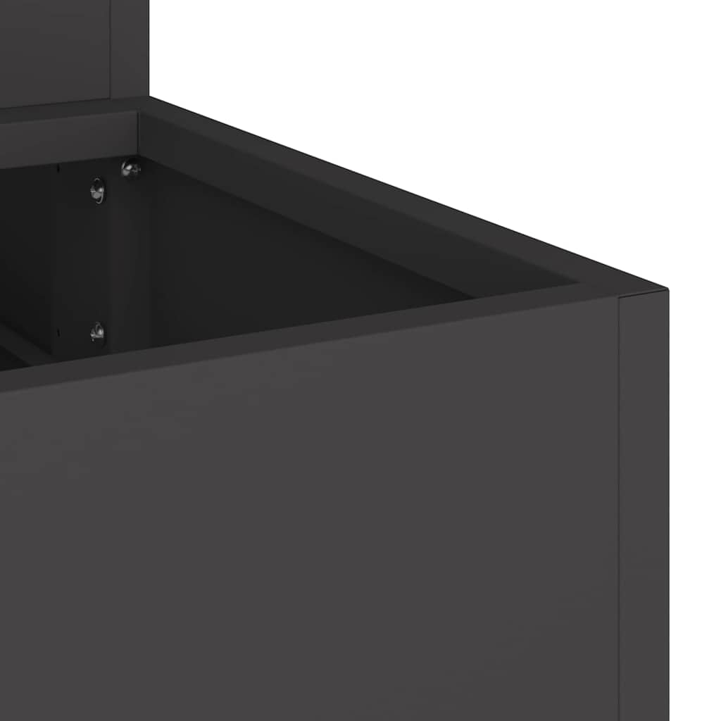 Sodo vazonas Juoda 90 x 90 x 35 cm Šaltai valcuotas plienas Sodo vazonas Juoda 90 x 90 x 35 cm Šaltai valcuotas plienas - Image 10