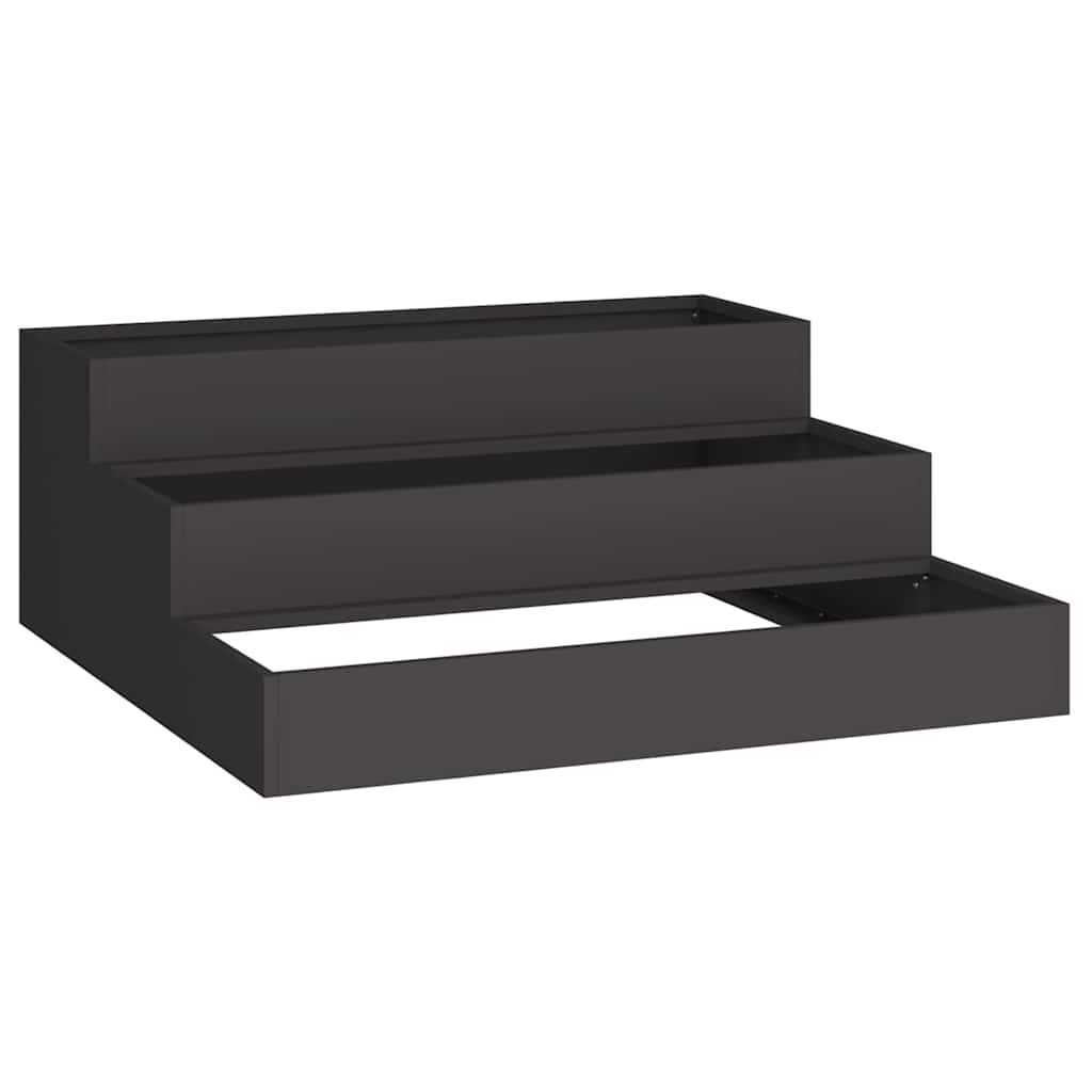 Sodo vazonas Juoda 90 x 90 x 35 cm Šaltai valcuotas plienas Sodo vazonas Juoda 90 x 90 x 35 cm Šaltai valcuotas plienas - Image 3