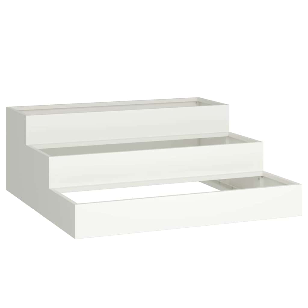 Sodo vazonas Balta 90 x 90 x 35 cm Šaltai valcuotas plienas Sodo vazonas Balta 90 x 90 x 35 cm Šaltai valcuotas plienas - Image 3