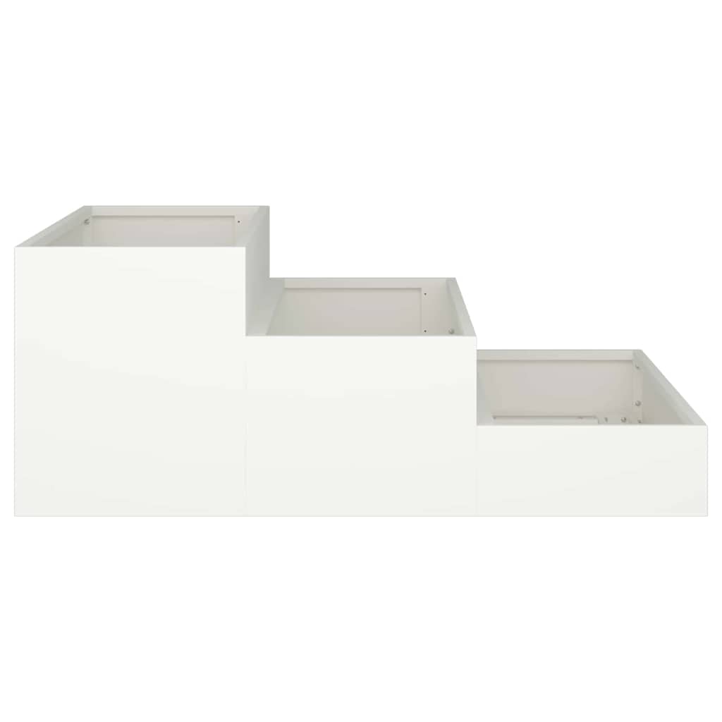 Sodo vazonas Balta 90 x 90 x 35 cm Šaltai valcuotas plienas Sodo vazonas Balta 90 x 90 x 35 cm Šaltai valcuotas plienas - Image 8