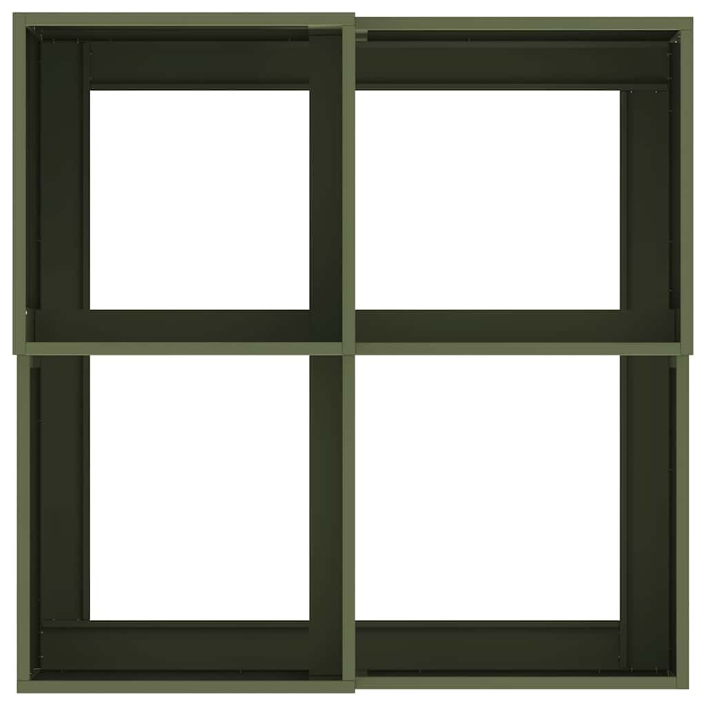 Sodo vazonas Alyvuogių žalia 80 x 80 x 48 cm Plienas Sodo vazonas Alyvuogių žalia 80 x 80 x 48 cm Plienas - Image 9