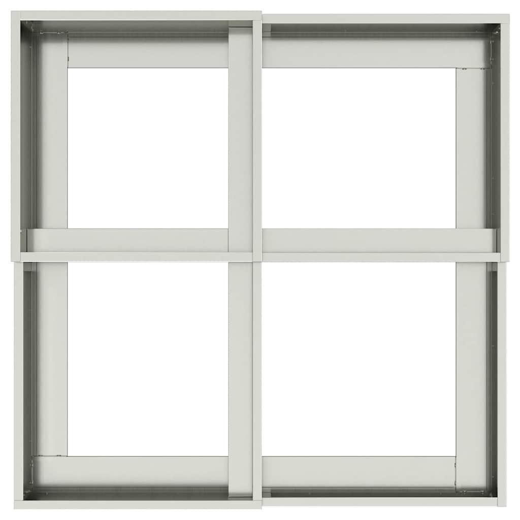 Sodo vazonas Sidabro 80 x 80 x 48 cm Galvanizuotas plienas Sodo vazonas Sidabro 80 x 80 x 48 cm Galvanizuotas plienas - Image 10