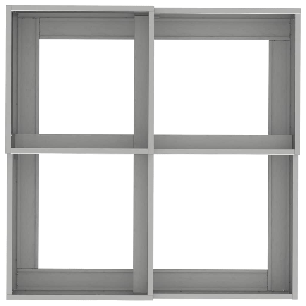 Sodo vazonas Sidabro 100 x 100 x 48 cm Nerūdijantis plienas Sodo vazonas Sidabro 100 x 100 x 48 cm Nerūdijantis plienas - Image 10