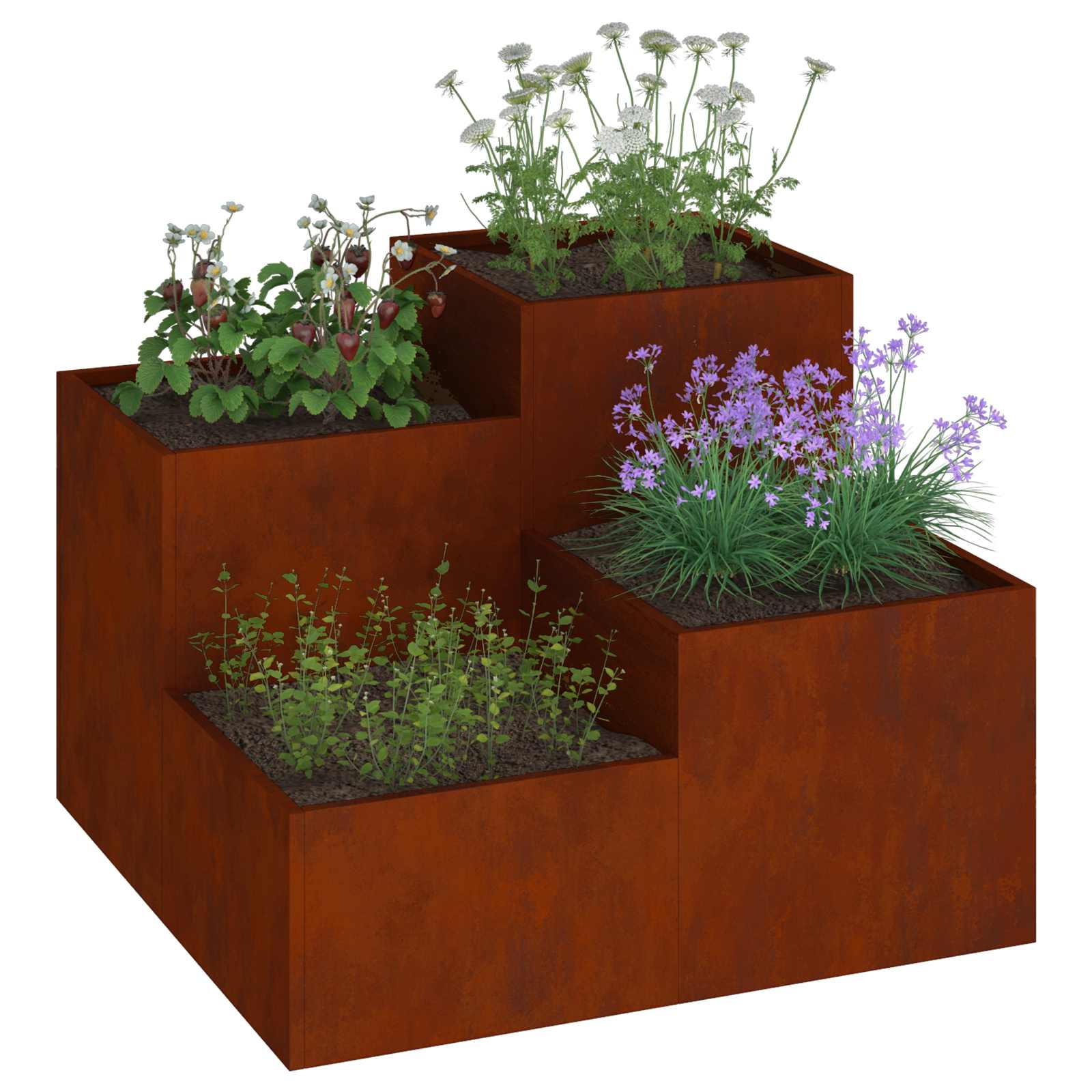 Sodo vazonas Rūdijanti 80 x 80 x 60 cm Sodo vazonas Rūdijanti 80 x 80 x 60 cm - Image 5