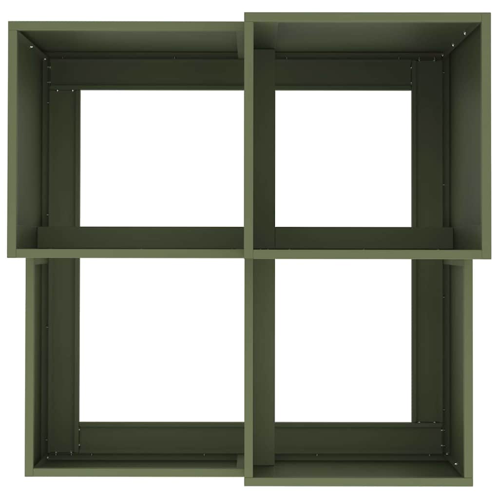 Sodo vazonas Alyvuogių žalia 100 x 100 x 60 cm Plienas Sodo vazonas Alyvuogių žalia 100 x 100 x 60 cm Plienas - Image 9