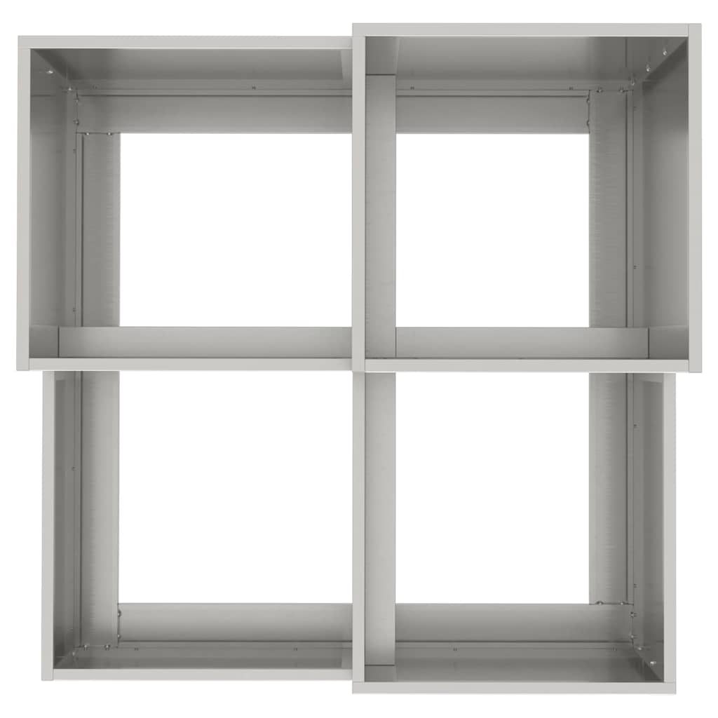 Sodo vazonas Sidabro 100 x 100 x 60 cm Nerūdijantis plienas Sodo vazonas Sidabro 100 x 100 x 60 cm Nerūdijantis plienas - Image 10
