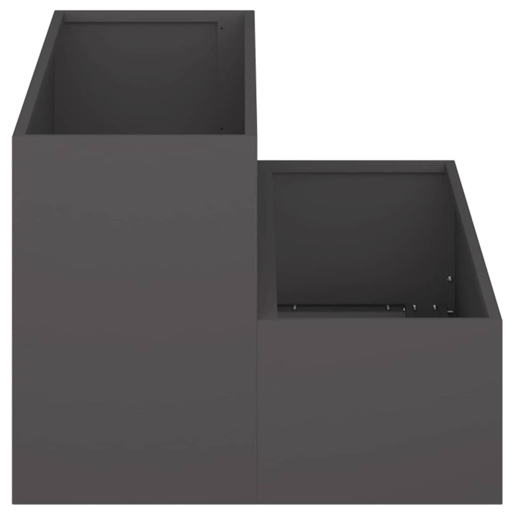 Sodo vazonas Juoda 100 x 60 x 45 cm Šaltai valcuotas plienas Sodo vazonas Juoda 100 x 60 x 45 cm Šaltai valcuotas plienas - Image 8