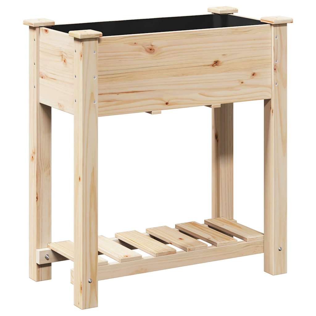 Sodo vazonas Smėlio 71 x 37 x 76,5 cm Kietasis pušinis medis Sodo vazonas Smėlio 71 x 37 x 76,5 cm Kietasis pušinis medis - Image 3