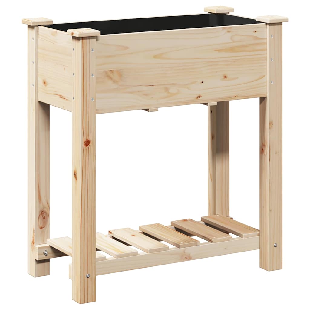 Sodo vazonas Smėlio 71 x 37 x 76,5 cm Kietasis pušinis medis Sodo vazonas Smėlio 71 x 37 x 76,5 cm Kietasis pušinis medis - Image 8