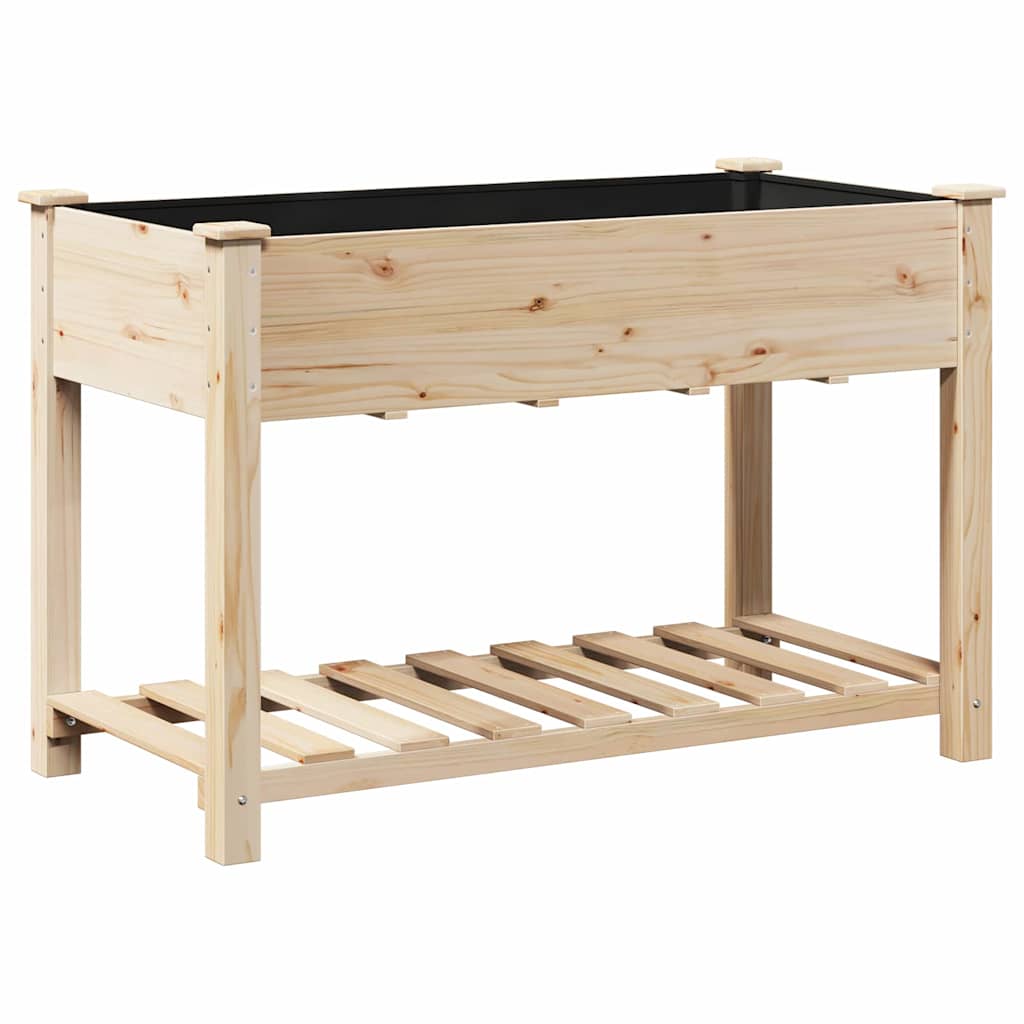 Sodo vazonas Smėlio 115 x 59 x 76,5 cm Kietasis pušinis medis Sodo vazonas Smėlio 115 x 59 x 76,5 cm Kietasis pušinis medis - Image 3