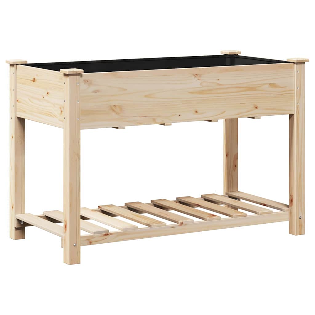 Sodo vazonas Smėlio 115 x 59 x 76,5 cm Kietasis pušinis medis Sodo vazonas Smėlio 115 x 59 x 76,5 cm Kietasis pušinis medis - Image 8