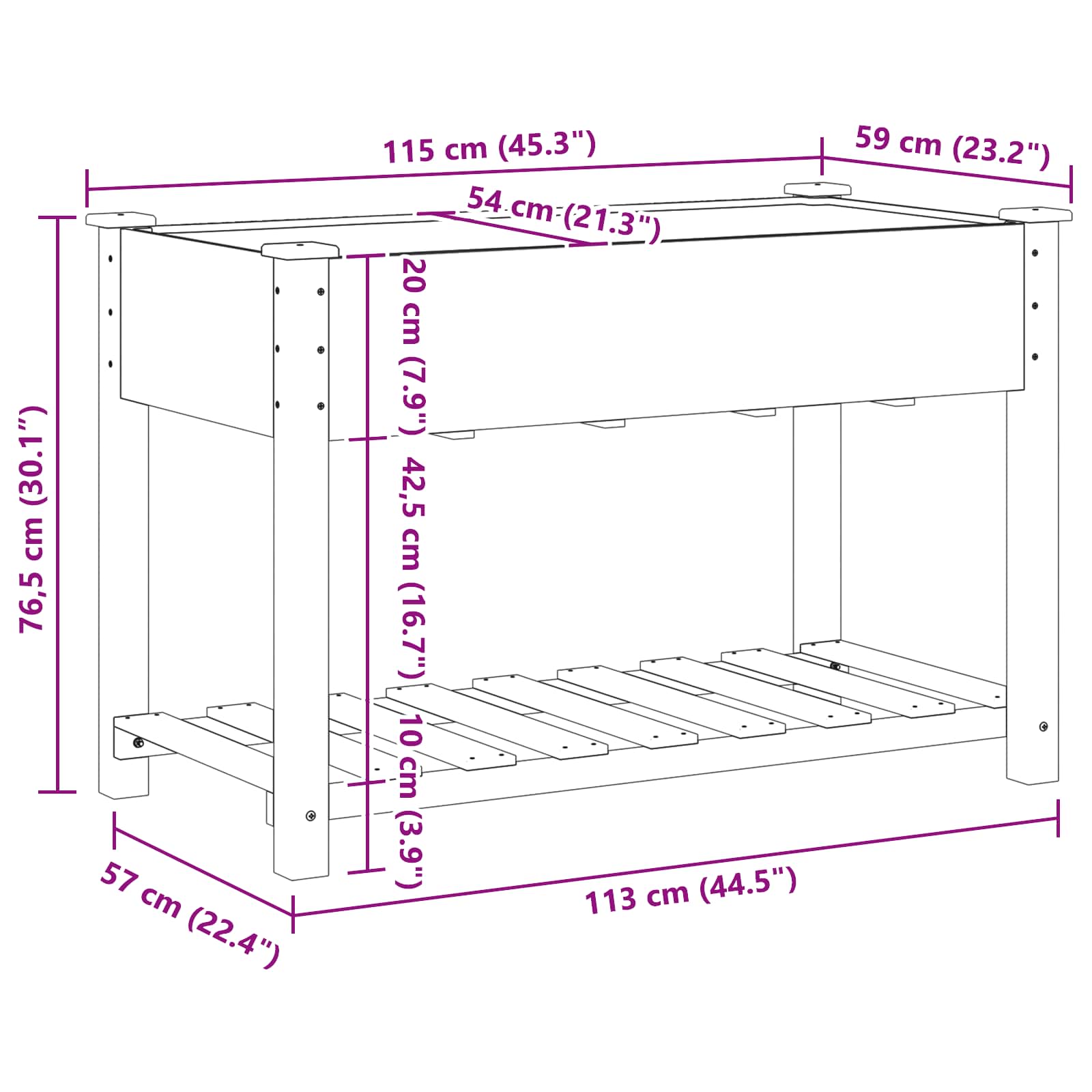 Sodo vazonas Smėlio 115 x 59 x 76,5 cm Kietasis pušinis medis Sodo vazonas Smėlio 115 x 59 x 76,5 cm Kietasis pušinis medis