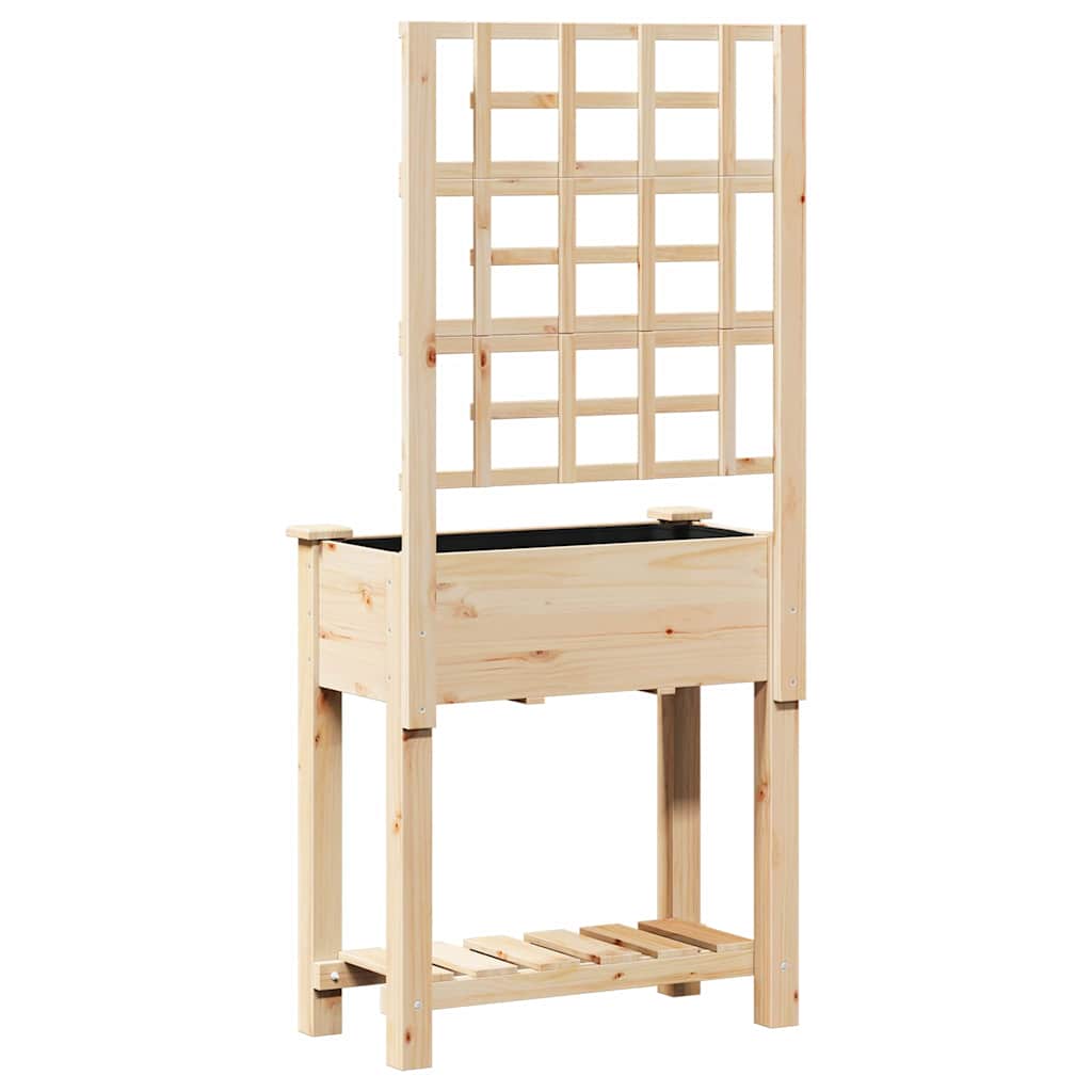 Sodo vazonas Smėlio 71 x 38 x 152 cm Kietasis pušinis medis Sodo vazonas Smėlio 71 x 38 x 152 cm Kietasis pušinis medis - Image 8
