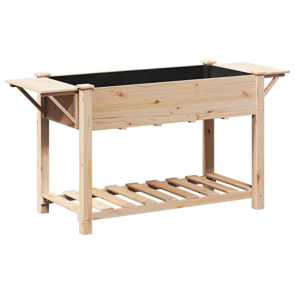Sodo vazonas Smėlio 155 x 59 x 76,5 cm Kietasis pušinis medis Sodo vazonas Smėlio 155 x 59 x 76,5 cm Kietasis pušinis medis - Image 3
