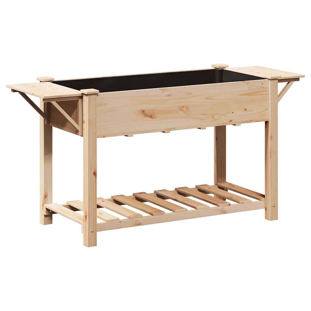 Sodo vazonas Smėlio 155 x 59 x 76,5 cm Kietasis pušinis medis Sodo vazonas Smėlio 155 x 59 x 76,5 cm Kietasis pušinis medis - Image 8