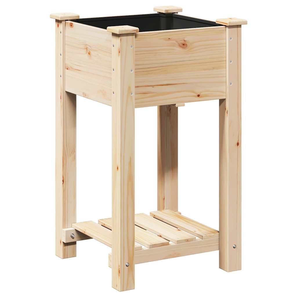 Sodo vazonas Smėlio 45 x 45 x 76,5 cm Kietasis pušinis medis Sodo vazonas Smėlio 45 x 45 x 76,5 cm Kietasis pušinis medis - Image 3