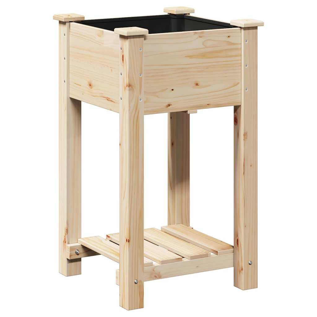 Sodo vazonas Smėlio 45 x 45 x 76,5 cm Kietasis pušinis medis Sodo vazonas Smėlio 45 x 45 x 76,5 cm Kietasis pušinis medis - Image 8