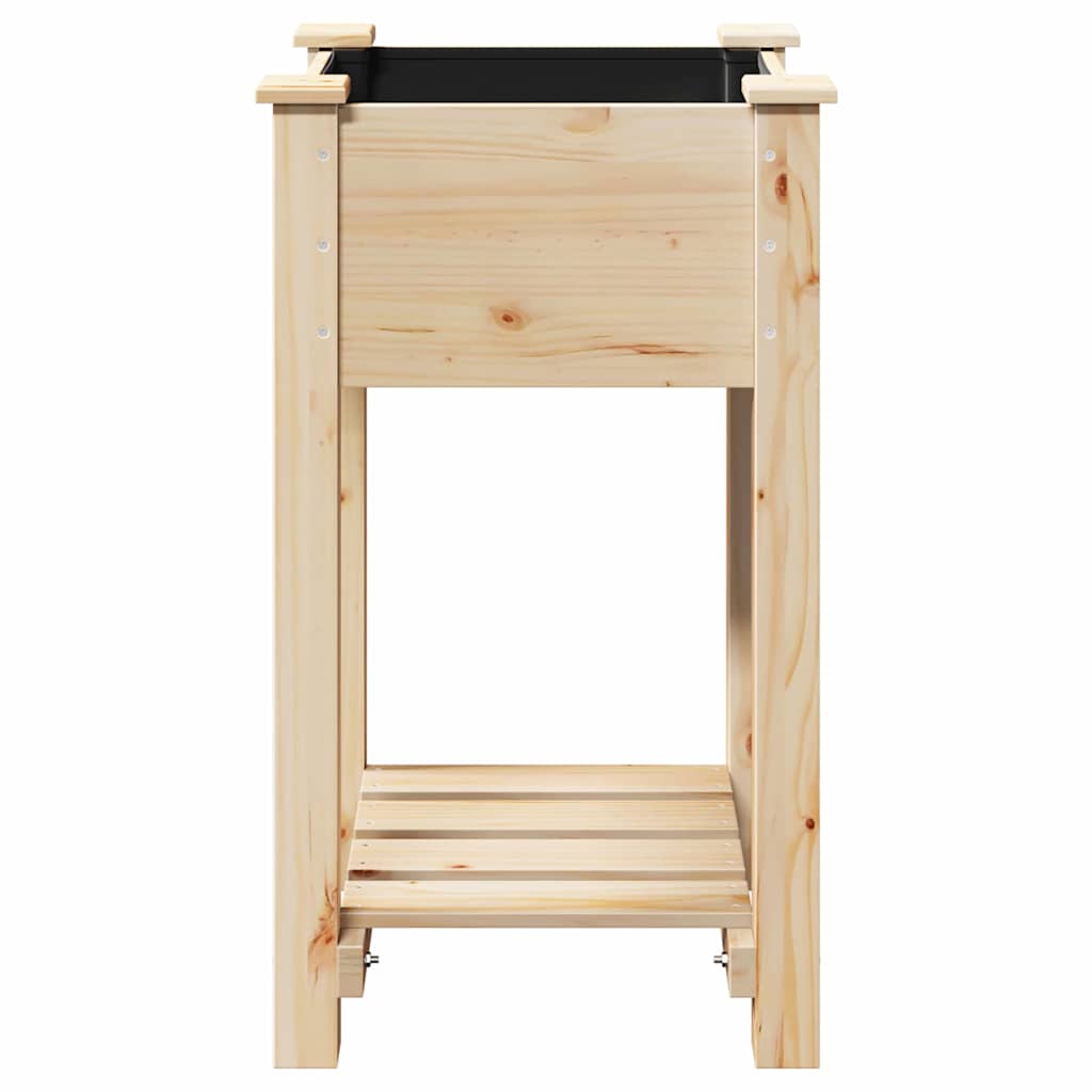 Sodo vazonas Smėlio 45 x 45 x 76,5 cm Kietasis pušinis medis Sodo vazonas Smėlio 45 x 45 x 76,5 cm Kietasis pušinis medis - Image 7