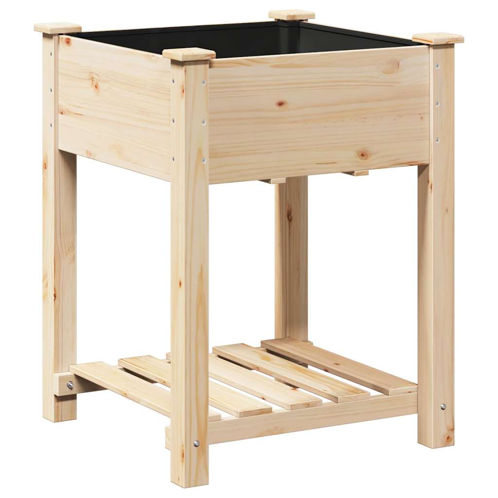 Sodo vazonas Smėlio 60,5 x 60 x 76,5 cm Kietasis pušinis medis Sodo vazonas Smėlio 60,5 x 60 x 76,5 cm Kietasis pušinis medis - Image 3