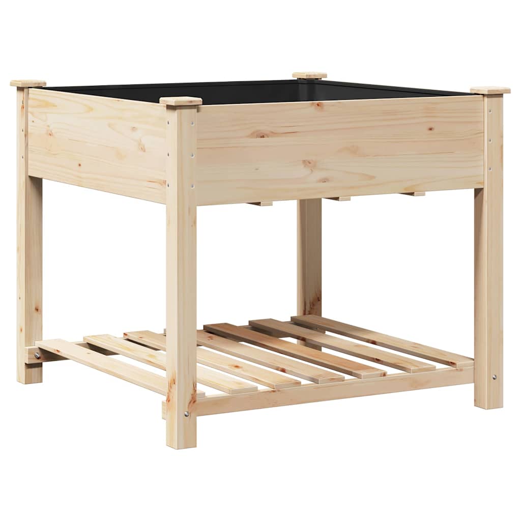 Sodo vazonas Smėlio 90 x 90 x 76,5 cm Kietasis pušinis medis Sodo vazonas Smėlio 90 x 90 x 76,5 cm Kietasis pušinis medis - Image 8