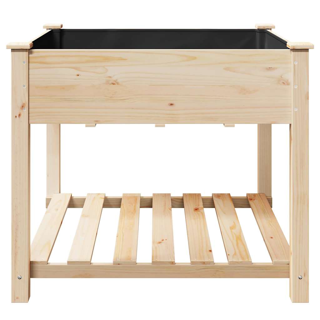 Sodo vazonas Smėlio 90 x 90 x 76,5 cm Kietasis pušinis medis Sodo vazonas Smėlio 90 x 90 x 76,5 cm Kietasis pušinis medis - Image 6