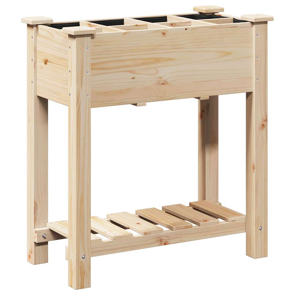 Sodo vazonas Smėlio 71 x 37 x 76,5 cm Kietasis pušinis medis Sodo vazonas Smėlio 71 x 37 x 76,5 cm Kietasis pušinis medis - Image 8