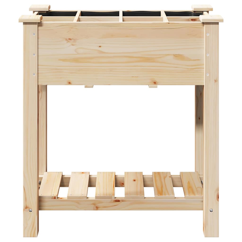 Sodo vazonas Smėlio 71 x 37 x 76,5 cm Kietasis pušinis medis Sodo vazonas Smėlio 71 x 37 x 76,5 cm Kietasis pušinis medis - Image 6
