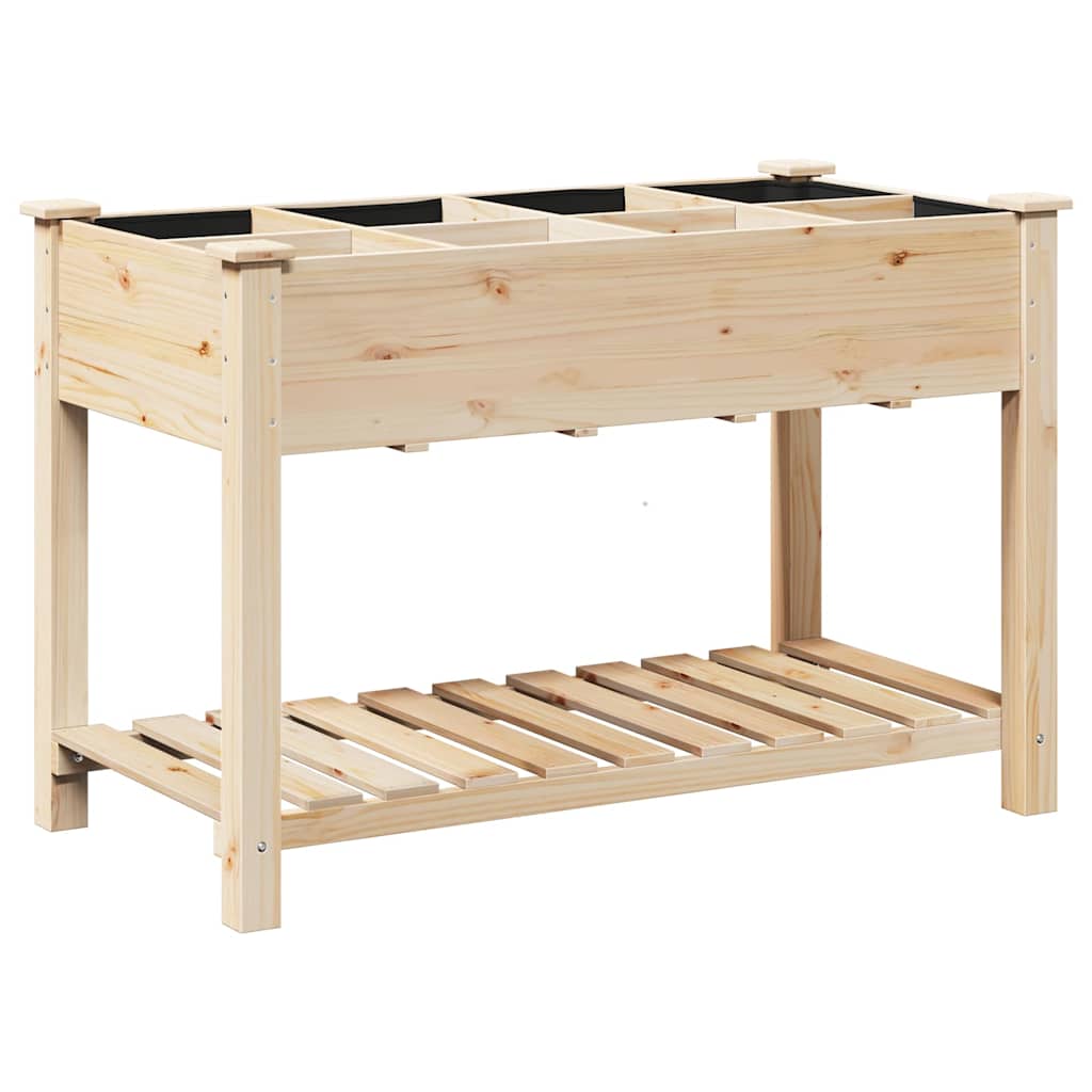 Sodo vazonas Smėlio 115 x 59 x 76,5 cm Kietasis pušinis medis Sodo vazonas Smėlio 115 x 59 x 76,5 cm Kietasis pušinis medis - Image 3