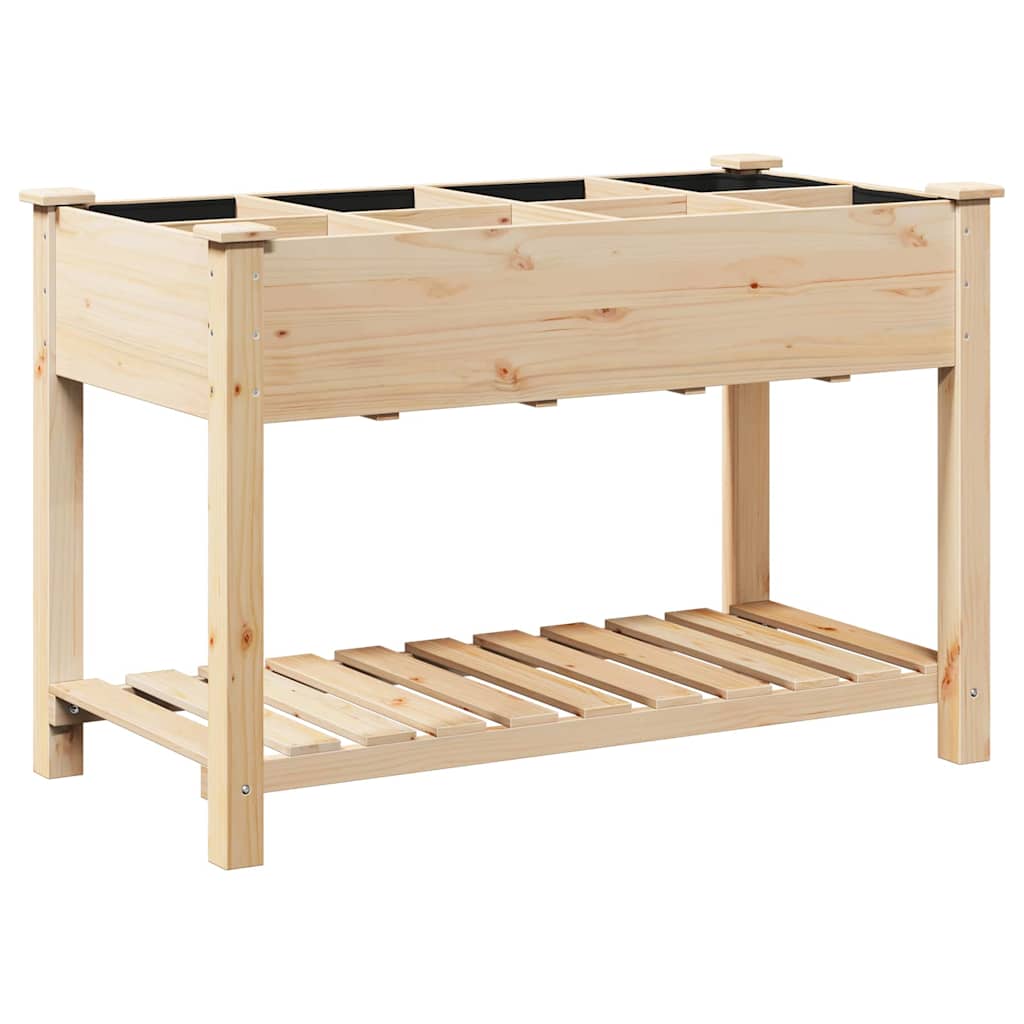 Sodo vazonas Smėlio 115 x 59 x 76,5 cm Kietasis pušinis medis Sodo vazonas Smėlio 115 x 59 x 76,5 cm Kietasis pušinis medis - Image 8