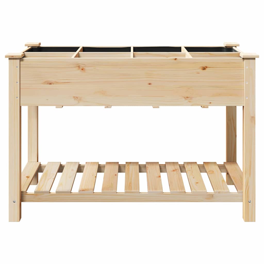 Sodo vazonas Smėlio 115 x 59 x 76,5 cm Kietasis pušinis medis Sodo vazonas Smėlio 115 x 59 x 76,5 cm Kietasis pušinis medis - Image 6