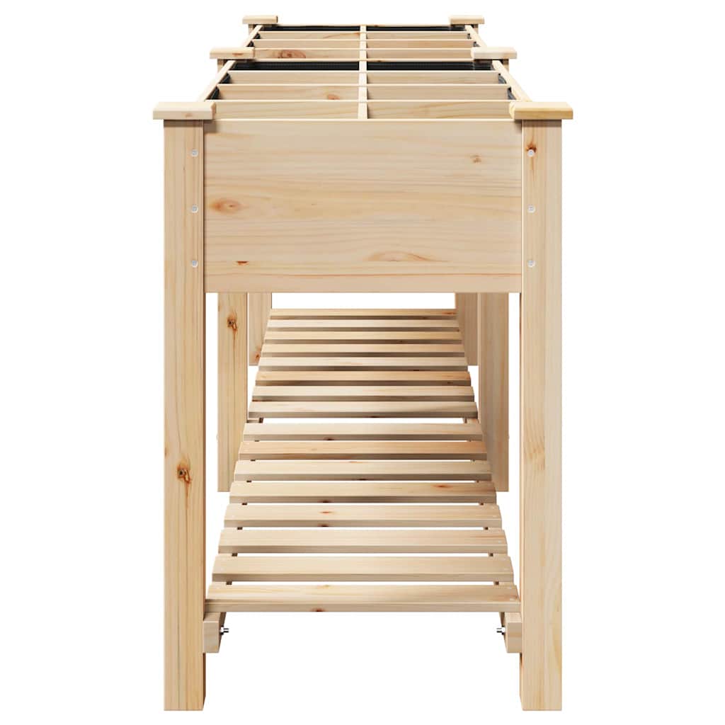 Sodo vazonas Smėlio 115 x 59 x 76,5 cm Kietasis pušinis medis Sodo vazonas Smėlio 115 x 59 x 76,5 cm Kietasis pušinis medis - Image 7