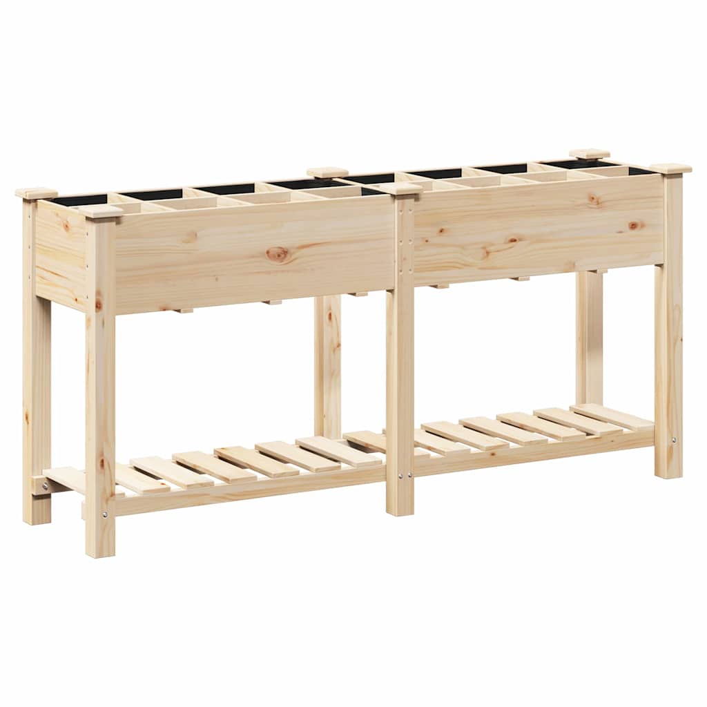 Sodo vazonas Smėlio 161,5 x 45 x 76,5 cm Kietasis pušinis medis Sodo vazonas Smėlio 161,5 x 45 x 76,5 cm Kietasis pušinis medis - Image 8