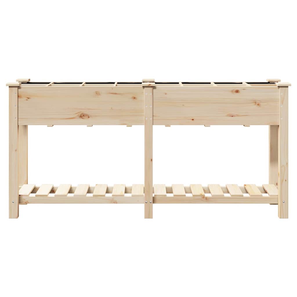 Sodo vazonas Smėlio 161,5 x 45 x 76,5 cm Kietasis pušinis medis Sodo vazonas Smėlio 161,5 x 45 x 76,5 cm Kietasis pušinis medis - Image 6