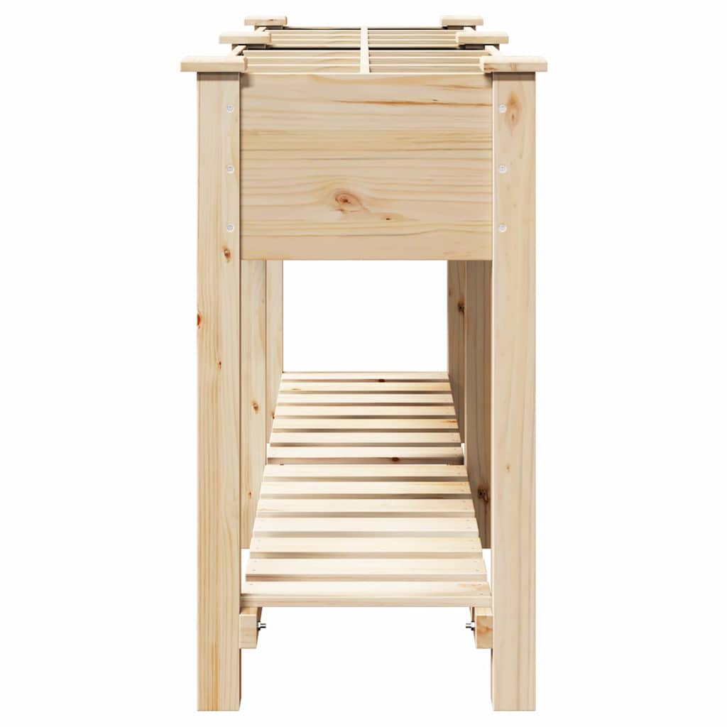 Sodo vazonas Smėlio 161,5 x 45 x 76,5 cm Kietasis pušinis medis Sodo vazonas Smėlio 161,5 x 45 x 76,5 cm Kietasis pušinis medis - Image 7