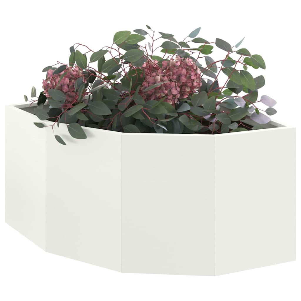 Kampinė Vazonas Balta 60 x 60 x 35 cm Plienas Kampinė Vazonas Balta 60 x 60 x 35 cm Plienas - Image 4