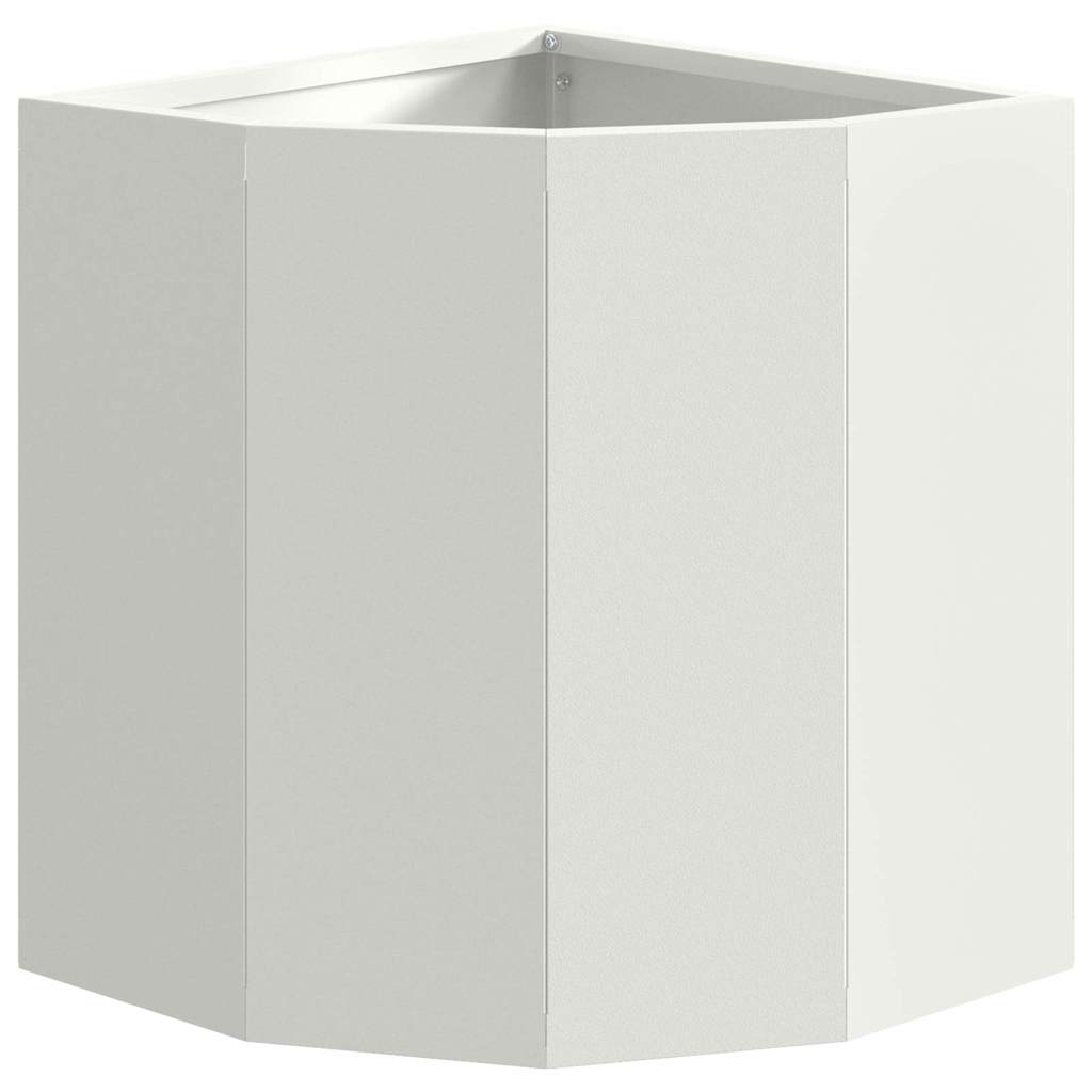Kampinė Vazonas Balta 30 x 30 x 35 cm Plienas Kampinė Vazonas Balta 30 x 30 x 35 cm Plienas - Image 6