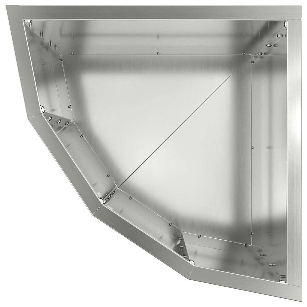 Kampinė Vazonas Sidabrinė 30 x 30 x 35 cm Galvanizuotas plienas Kampinė Vazonas Sidabrinė 30 x 30 x 35 cm Galvanizuotas plienas - Image 10