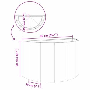 Lovelis Antracitas 90 x 45 x 50 cm Plienas