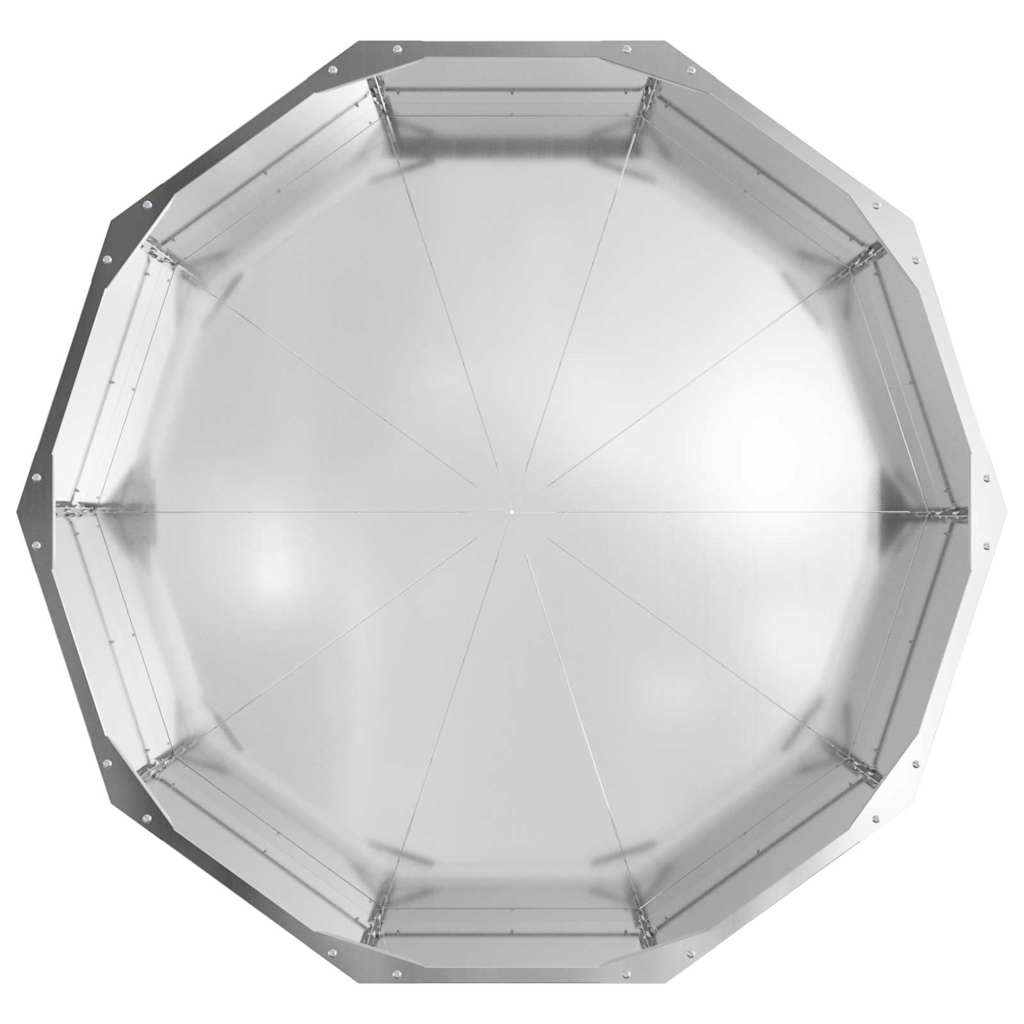 Lovelis Sidabro 90 x 90 x 35 cm Cinkuota plienas Lovelis Sidabro 90 x 90 x 35 cm Cinkuota plienas - Image 8