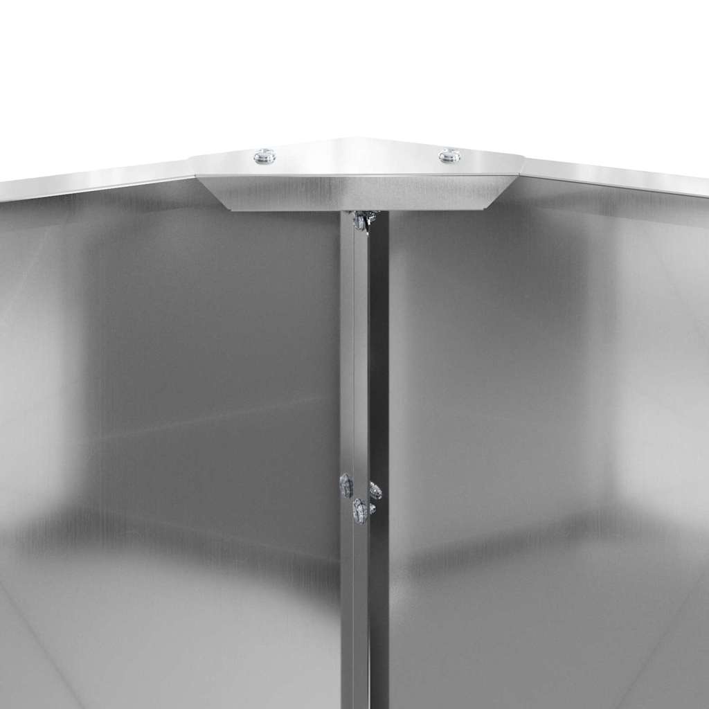 Lovelis Sidabro 60 x 60 x 35 cm Cinkuota plienas Lovelis Sidabro 60 x 60 x 35 cm Cinkuota plienas - Image 9