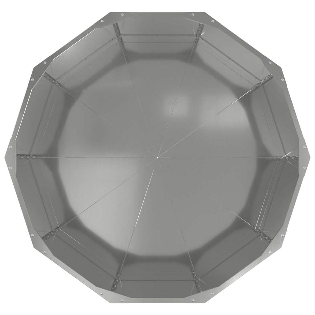 Lovelis Sidabro 90 x 90 x 50 cm Cinkuota plienas Lovelis Sidabro 90 x 90 x 50 cm Cinkuota plienas - Image 8