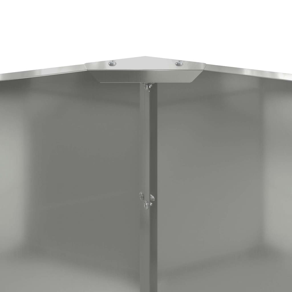 Lovelis Sidabro 60 x 60 x 50 cm Cinkuota plienas Lovelis Sidabro 60 x 60 x 50 cm Cinkuota plienas - Image 9