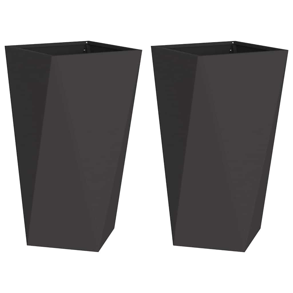 Lovelis 2 vnt. Juoda 40 x 40 x 75 cm Plienas Lovelis 2 vnt. Juoda 40 x 40 x 75 cm Plienas - Image 3